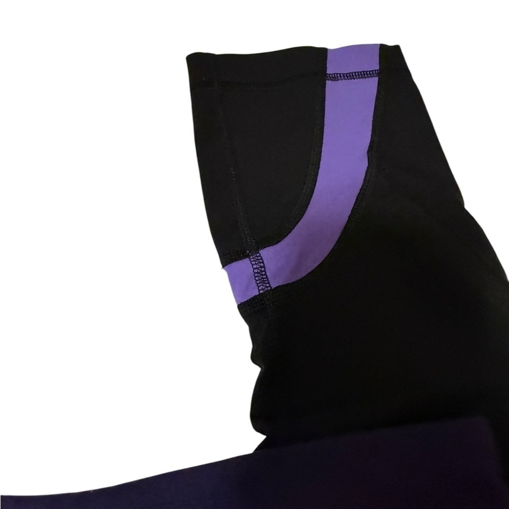 Lululemon Black and Purple Leggings - Picture 8 of 10